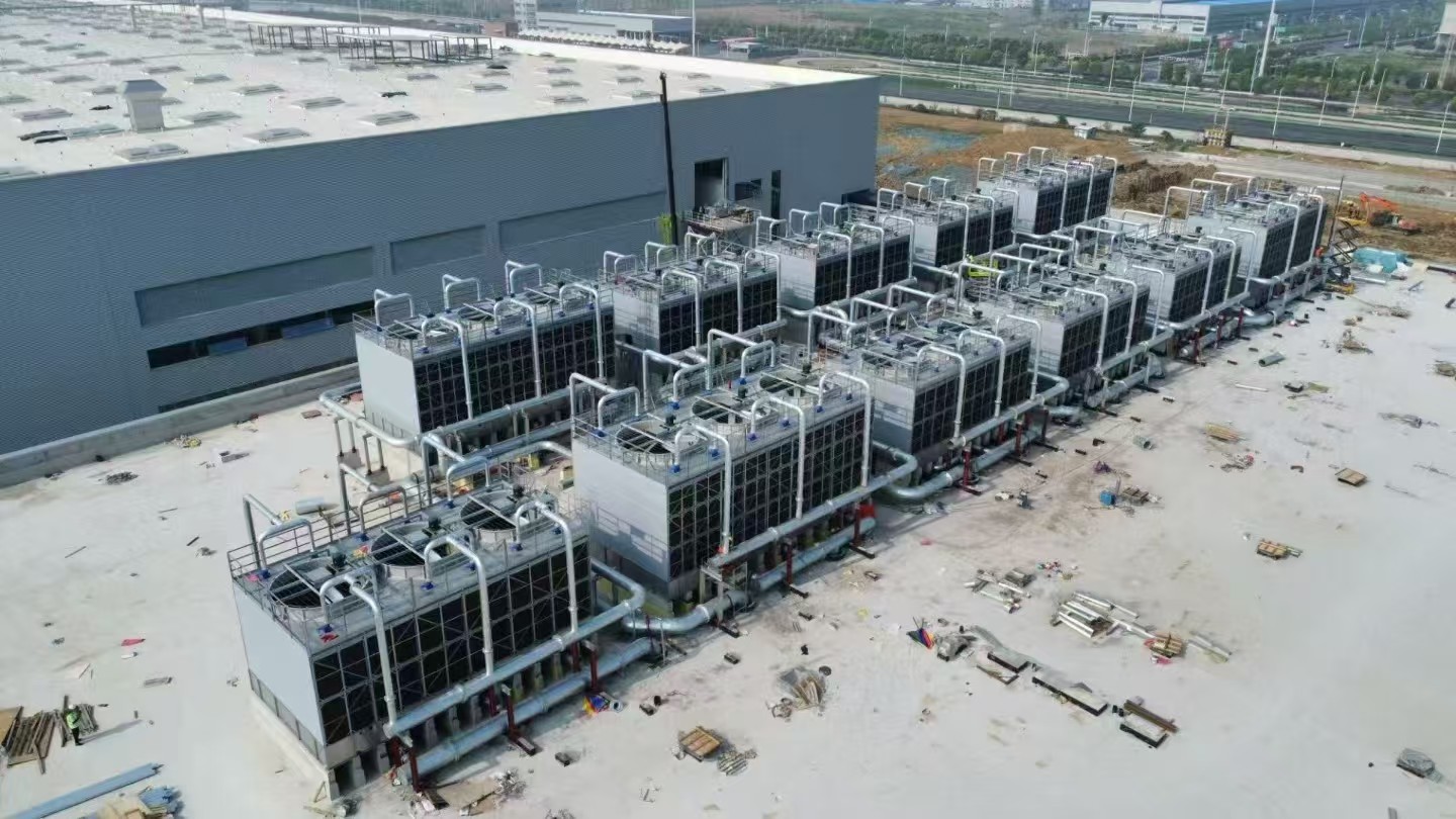 江苏佳能大型工业冷却塔安装调试