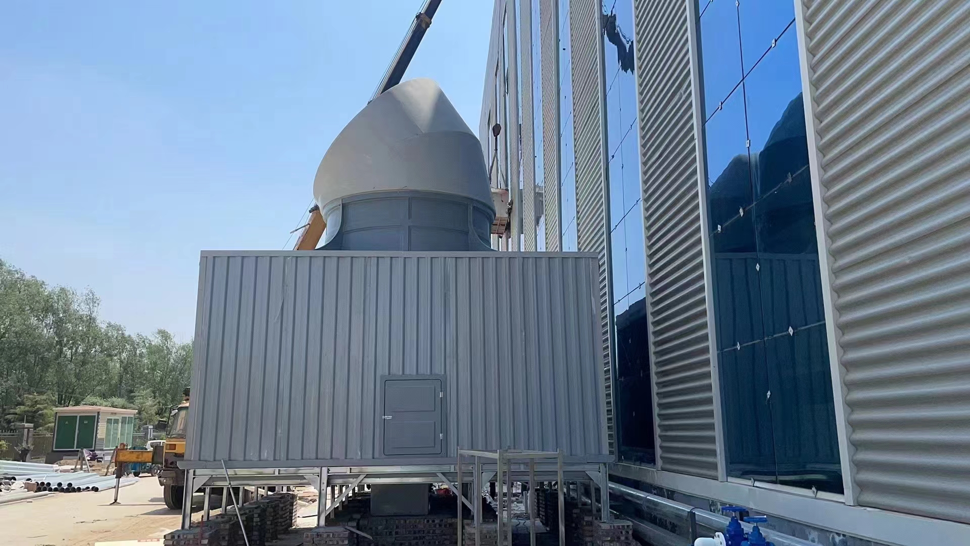 方形横流冷却塔